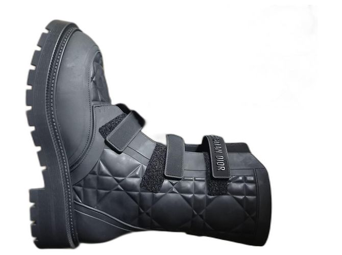 Botas Christian Dior Evolution de goma negras Negro