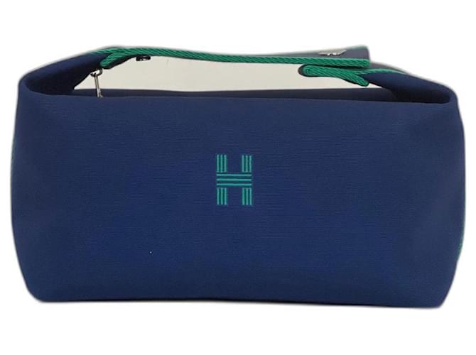Hermès Hermes Toiletry Bag Bride-à-Brac Blue Cloth  ref.1307010