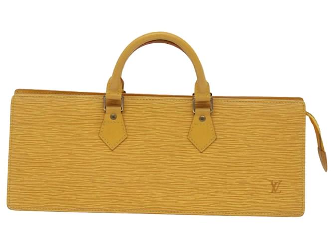 Louis Vuitton Triangle Epi Yellow Leather  ref.1307017