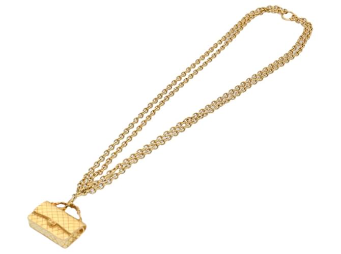 Timeless Chanel Matelassé Dourado Metal  ref.1307047