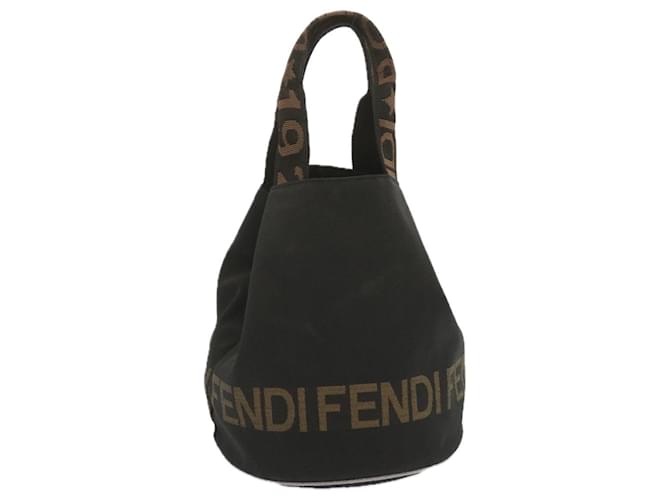 FENDI Hand Bag Canvas Black 2321 26526 098 Auth bs11262 Cloth  ref.1307083