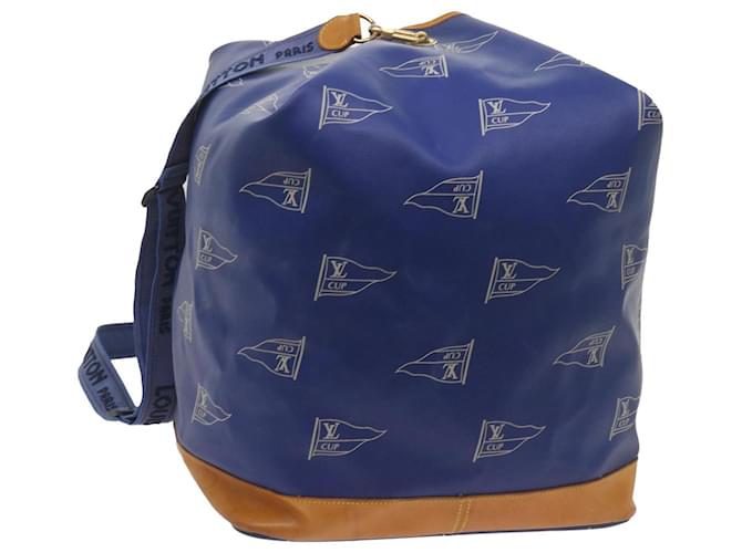 LOUIS VUITTON LV Cup Sac Marine Shoulder Bag PVC Leather Blue A24014 auth 67469  ref.1307108