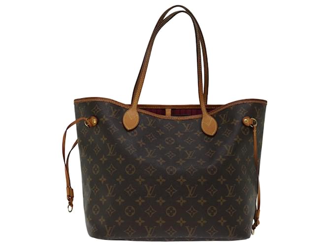 LOUIS VUITTON Monogramme Neverfull MM Tote Bag M40156 Auth LV 68892 Toile  ref.1307146