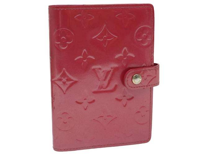 LOUIS VUITTON Monogram Vernis Agenda PM Day Planner Cover R2101F LV Auth 69167 Pink Patent leather  ref.1307151