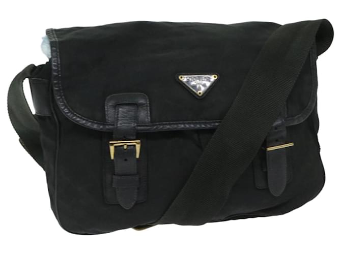 PRADA Shoulder Bag Nylon Black Auth bs12610  ref.1307164