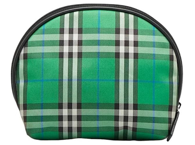 Burberry Check Link Green Synthetic  ref.1307309