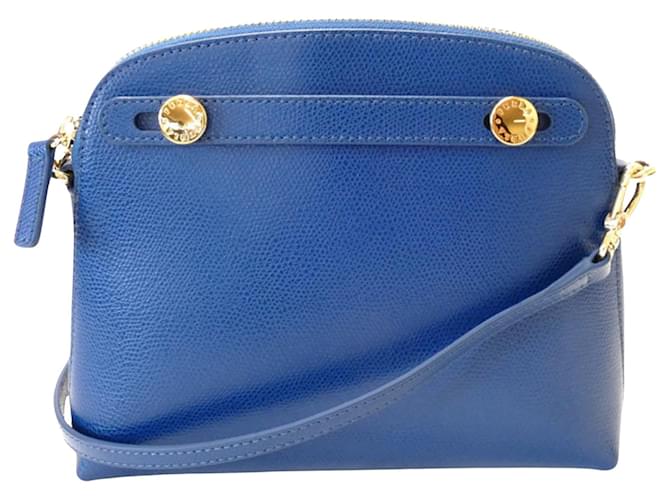 FURLA PIPER Blue Leather  ref.1307388