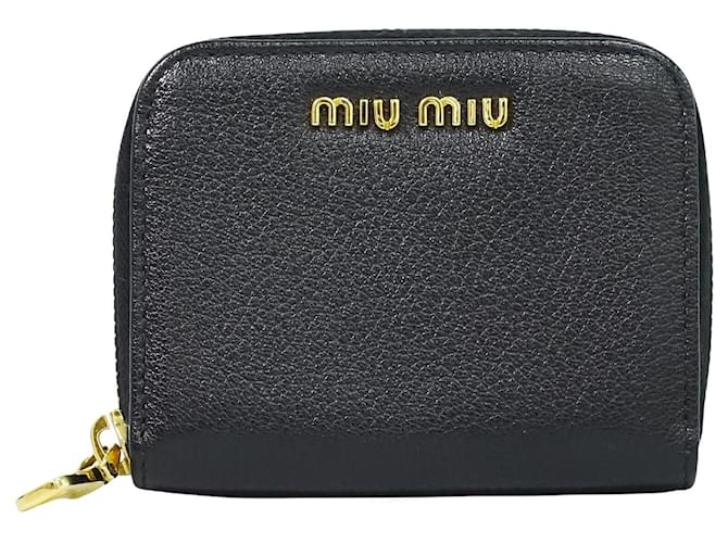Miu Miu Madras Black Leather  ref.1307418