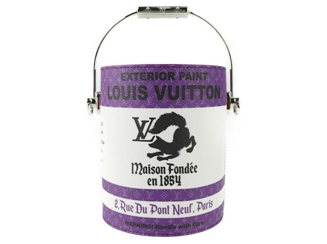 Louis Vuitton PAINT CAN Purple Leather  ref.1307422