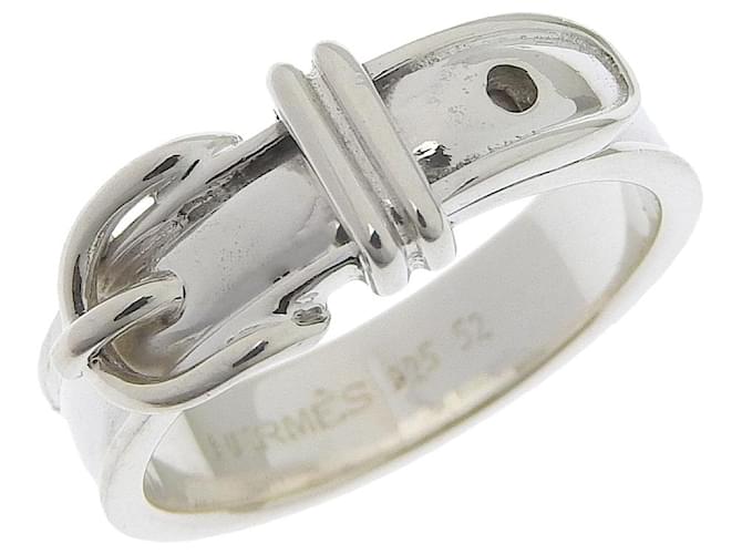 Hermès ring Silvery Silver  ref.1307426