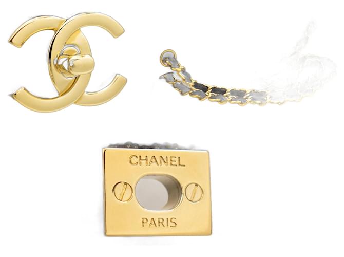 Chanel Double Flap Cuir Noir  ref.1307435