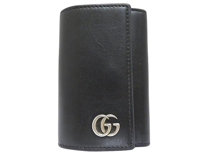 Gucci Key case Black Leather  ref.1307488