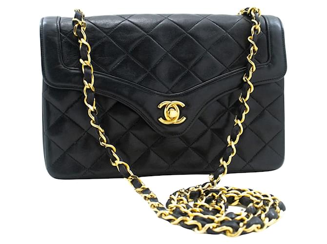 Chanel Double flap Black Leather  ref.1307543