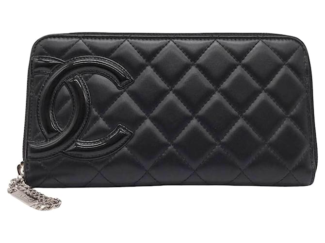 Chanel Cambon Black Leather  ref.1307585