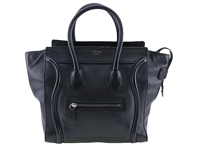Céline Luggage Black Leather  ref.1307609