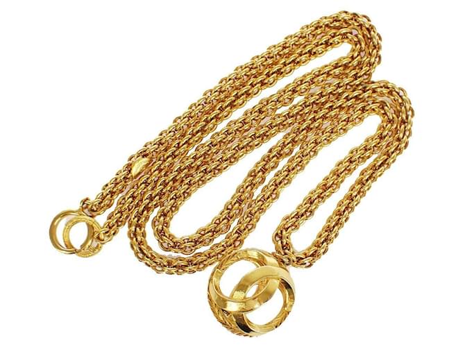 Chanel Dourado Metal  ref.1307614