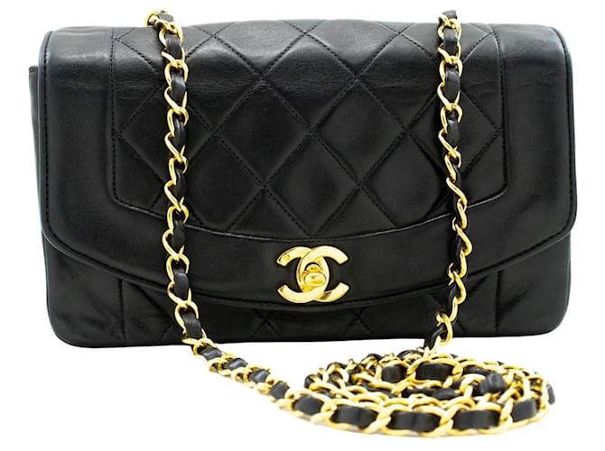 Chanel Diana Black Leather  ref.1307750