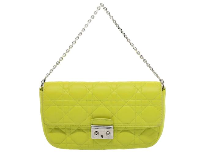 DIOR Yellow Leather  ref.1307787