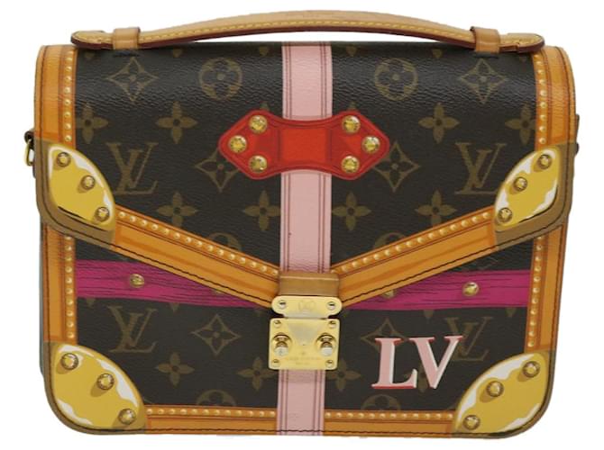Louis Vuitton Pochette Metis Marrom Lona  ref.1307948