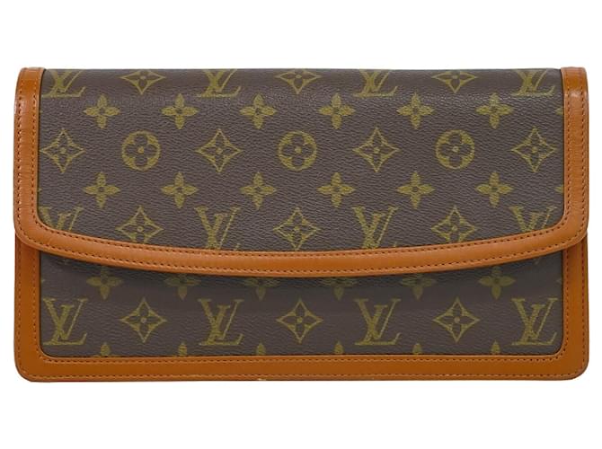 Louis Vuitton Pochette Dame Brown Cloth  ref.1308162