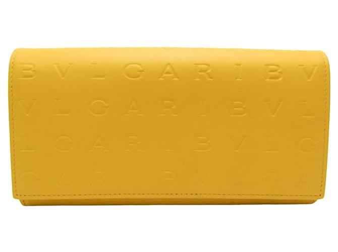 Bulgari Yellow Leather  ref.1308218