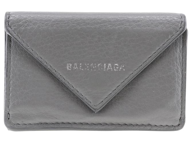 Balenciaga Papier Grey Leather  ref.1308328