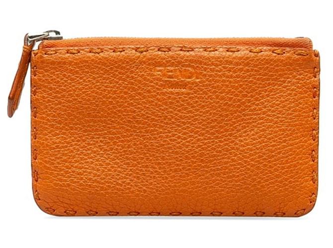 Fendi Orange Leather  ref.1308349