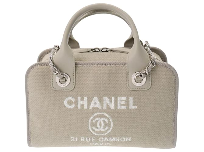 Chanel Deauville Grigio Tela  ref.1308400