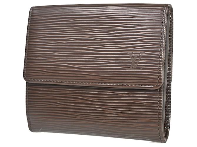 Louis Vuitton Porte billet Brown Leather  ref.1308479