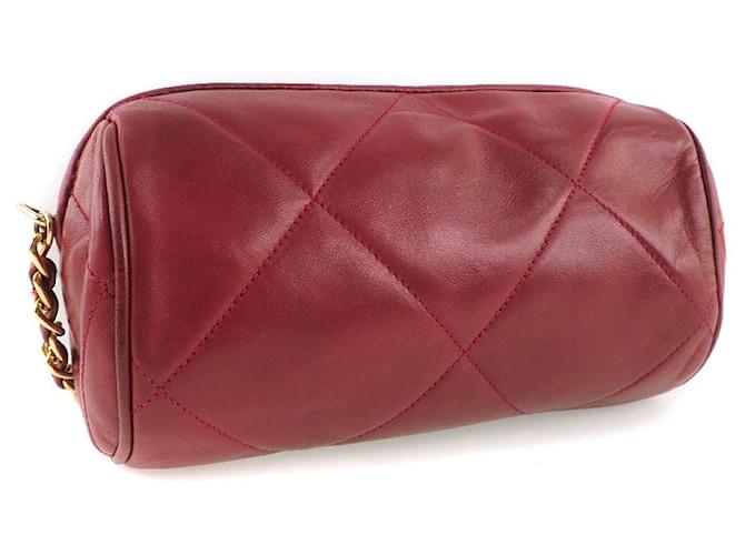 Chanel Red Leather  ref.1308496