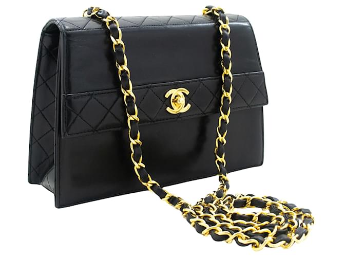 Chanel Matelassé Black Leather  ref.1308618