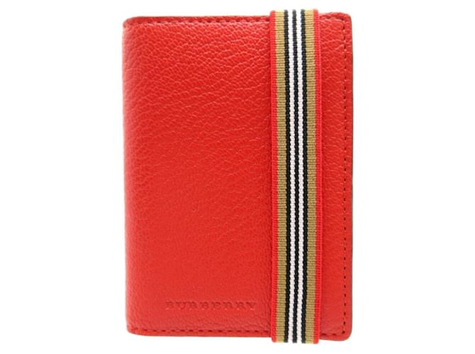 BURBERRY Red Leather  ref.1308654