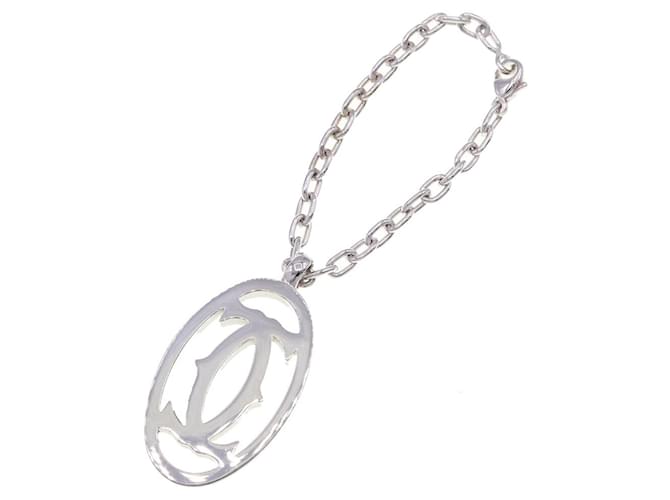 Cartier C2 charm necklace Silvery Metal  ref.1308734