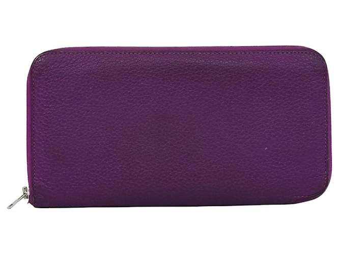 Hermès Zip Purple Leather  ref.1308748