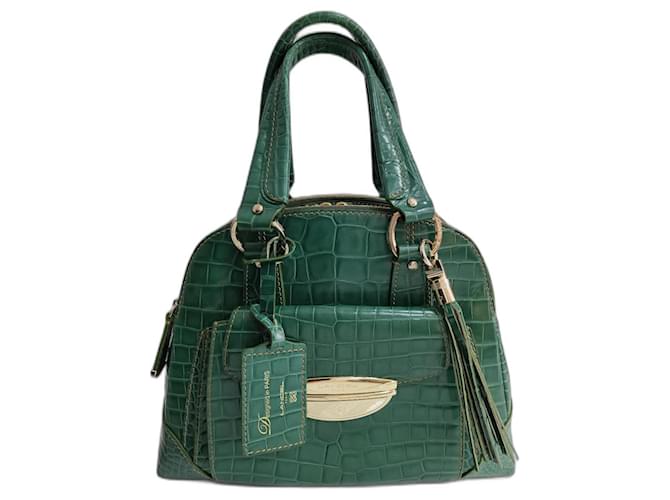 Lancel Handbags Green Leather  ref.1308837