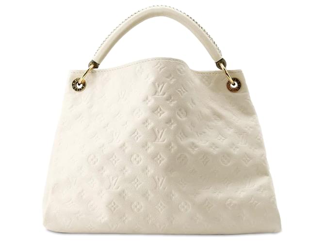 White Louis Vuitton Monogram Empreinte Artsy MM Hobo Bag Leather  ref.1308945
