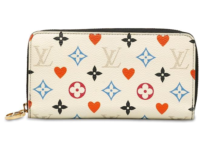 White Louis Vuitton Monogram Game On Zippy Wallet Cloth  ref.1308948