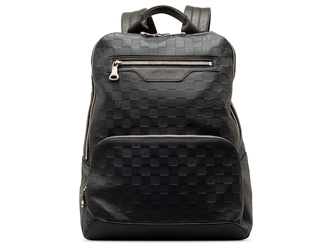 Black Louis Vuitton Damier Infini Avenue Backpack Cuir Noir  ref.1308957