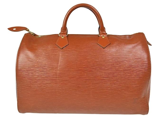 Louis Vuitton Speedy 35 Brown Leather  ref.1309079