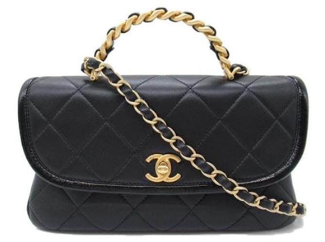 Chanel CC Infinity Top Handle Chain Bag Leather  ref.1309097
