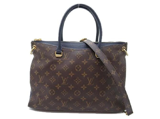 Louis Vuitton Monograma Pallas MM Bolsa Crossbody em Lona M44042 Em uma boa condição  ref.1309121