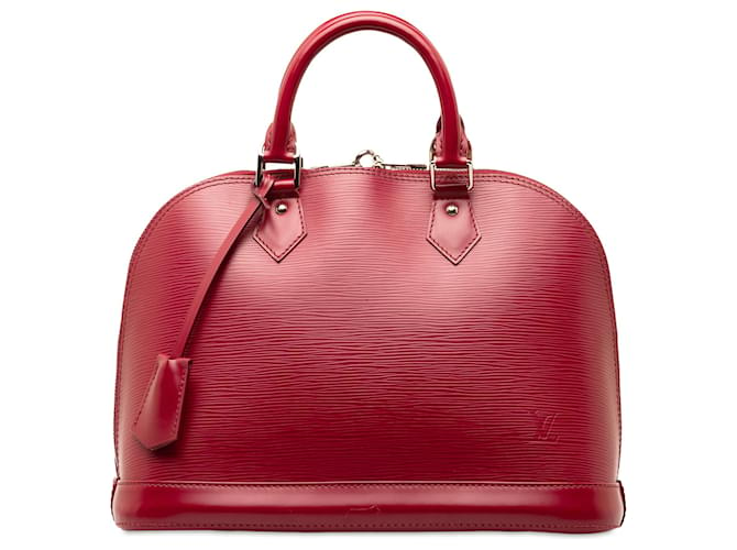 Louis Vuitton Red Epi Alma PM Leather  ref.1309206