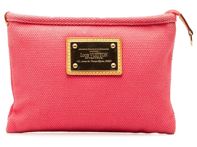 Louis Vuitton Pink Antigua Pochette PM Cloth Cloth  ref.1309234