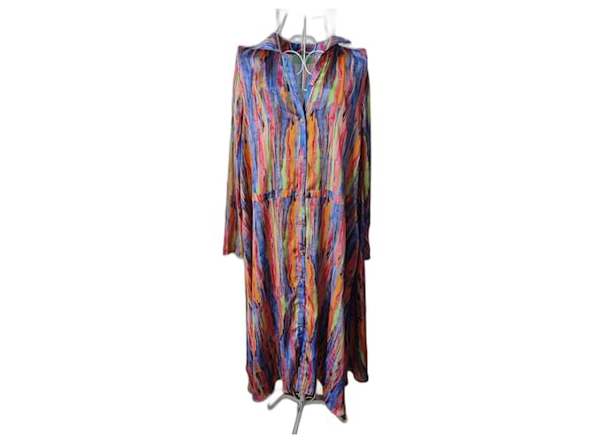 robe longue Heimstone Polyester Viscose Multicolore  ref.1309274