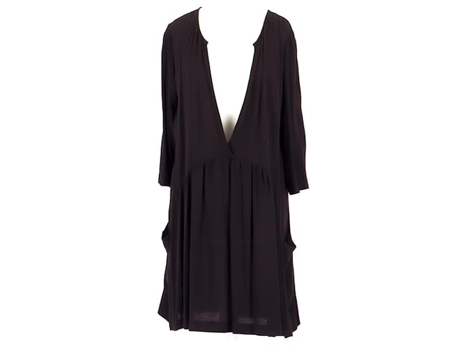 Ba&Sh robe Black Viscose  ref.1309295