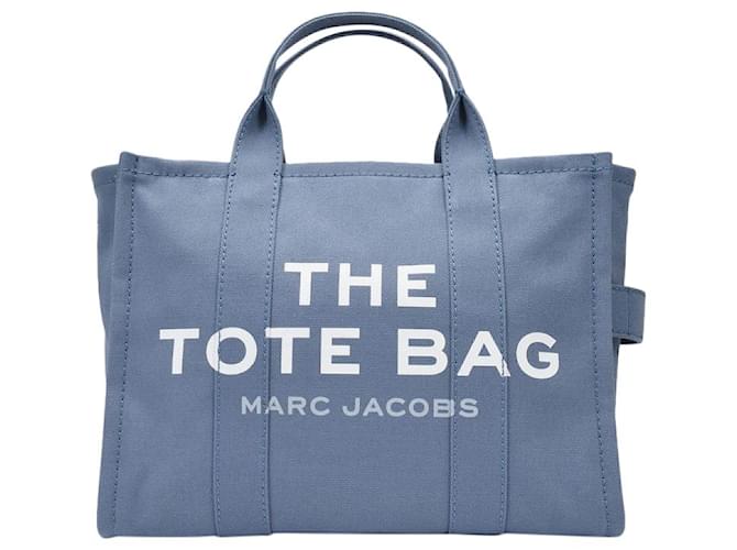 Marc Jacobs Small Traveler Tote Bag in Blue Shadow Cotton  ref.1309315
