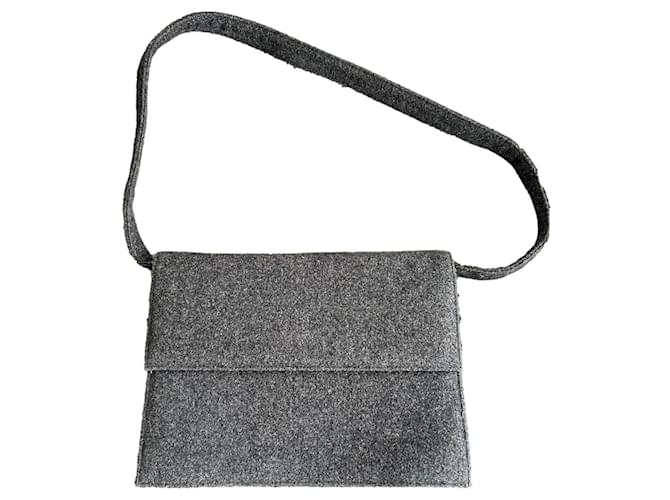 Dolce & Gabbana Wool shoulder bag Grey  ref.1309345