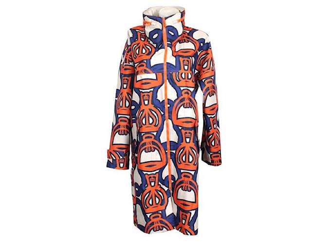 Hermès Abrigos, Ropa de abrigo Multicolor Beige  ref.1309390