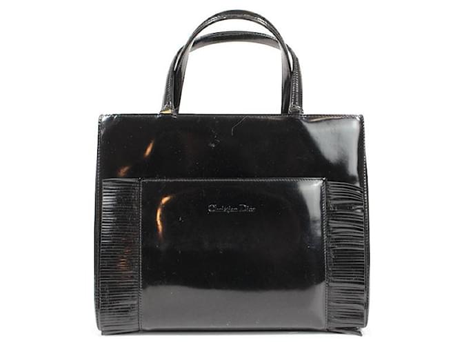 Dior Handbags Black Patent leather  ref.1309410