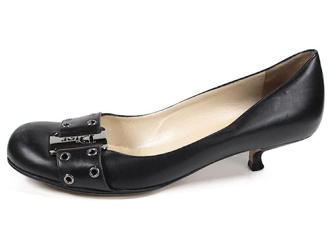 Dior High heels Schwarz Leder  ref.1309426